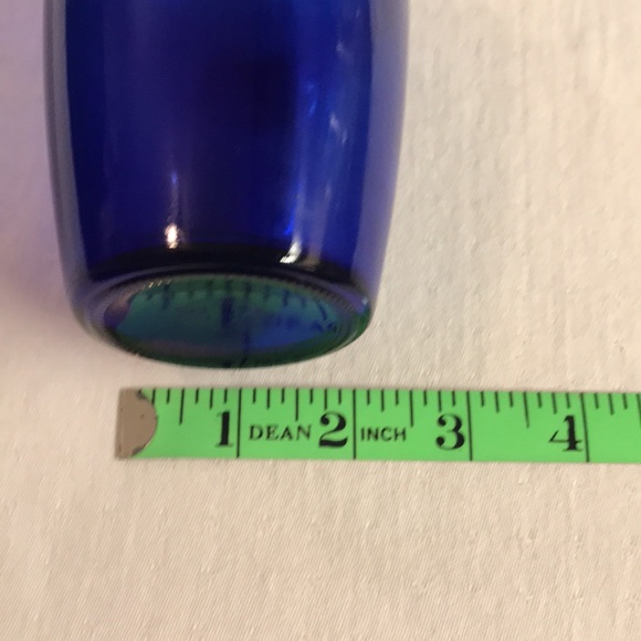 Cobalt Blue 2 Handle Jug Bottle/ Bud Base 7” - Picture 8 of 10